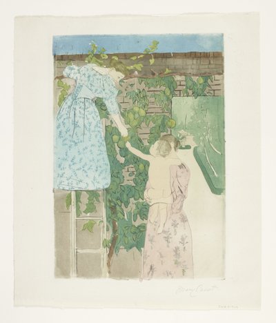 The Vegetable Garden by Mary Cassatt